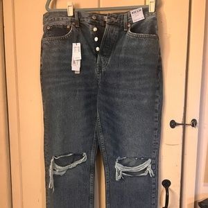 NWT Topshop Dad Jeans 32x30